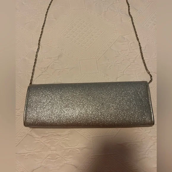 Sold…Aldo beautiful silver clutch or crossbody purse - Picture 15 of 16